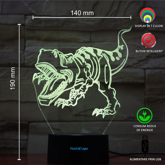 Lumini LED Lampă decorativă pentru copii Multicolor 19x3cm