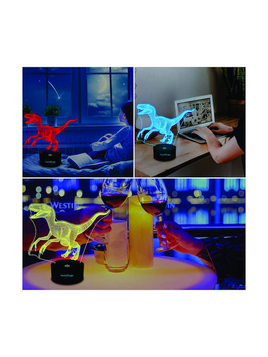 Lumini LED Lampă decorativă pentru copii Multicolor 19.8x3cm