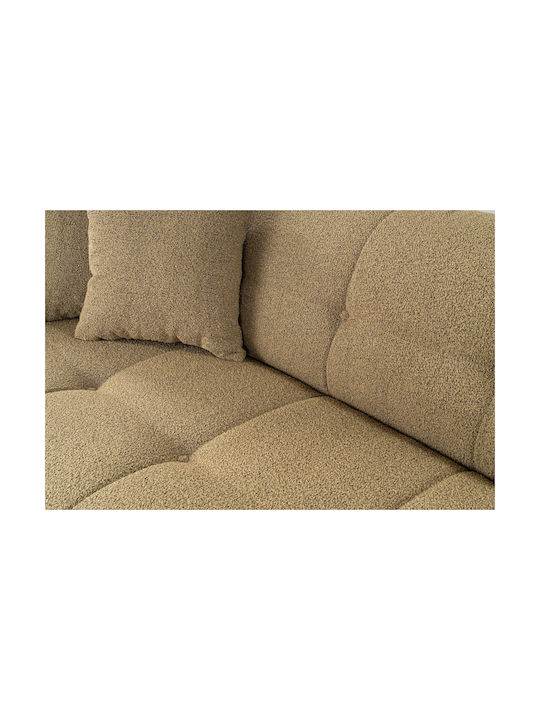 Cady Τριθέσιος Καναπές Khaki 235x100x72εκ.