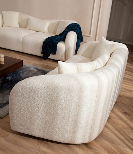 Venedik Dreisitzer Sofa Creme 236x91x76cm