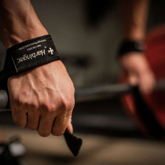 Harbinger Cotton Lifting Straps HBG/361170 Weightlifting Wrist Wraps 2pcs Black