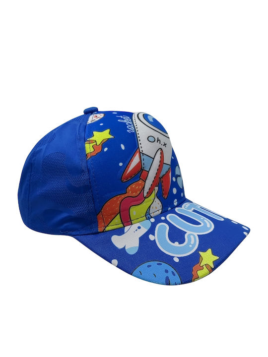Brims and Trims Kids' Hat Jockey Fabric Blue