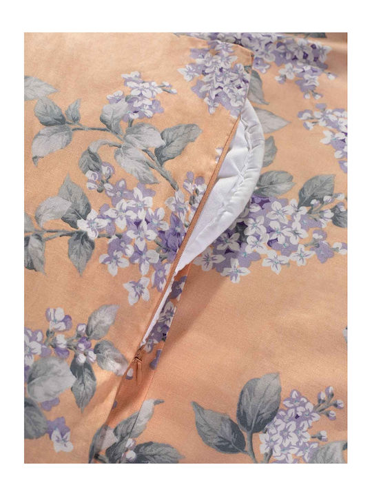 Peiraiki Patraiki Duvet Cover Set Cotton Single with Pillowcase 170x250 Serenelle Peach