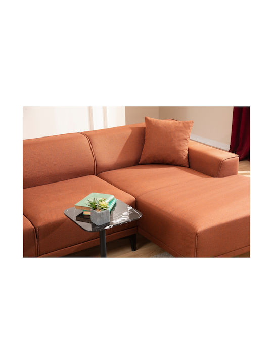 Petra Ecke Sofa mit Rechte Ecke Orange 250x145x69cm