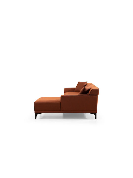 Petra Ecke Sofa mit Rechte Ecke Orange 250x145x69cm