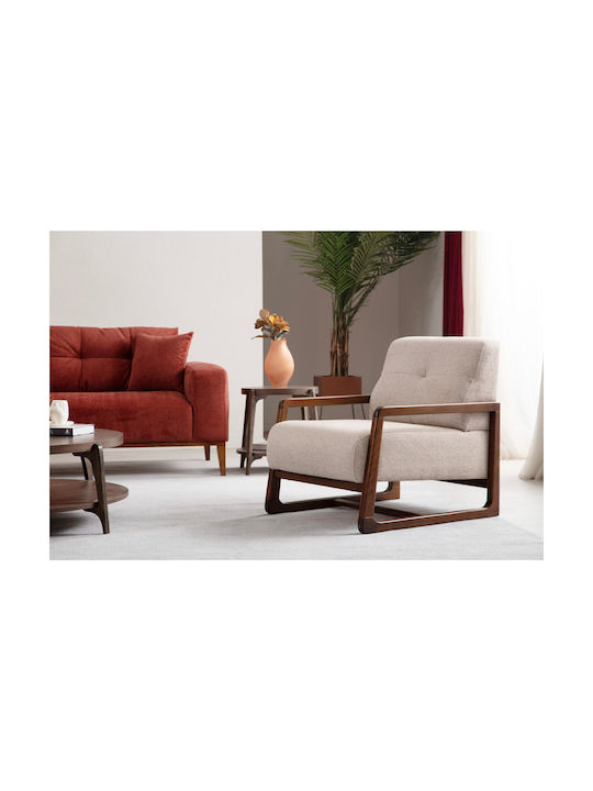 Sinor Three-Seater Couch Bed Tile Red 225x92x75cm