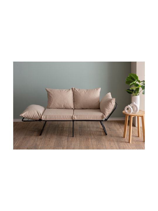 Viper Διθέσιος Καναπές Κρεβάτι Cream 150x60x78εκ.