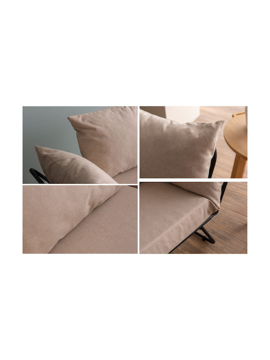 Viper Διθέσιος Καναπές Κρεβάτι Cream 150x60x78εκ.
