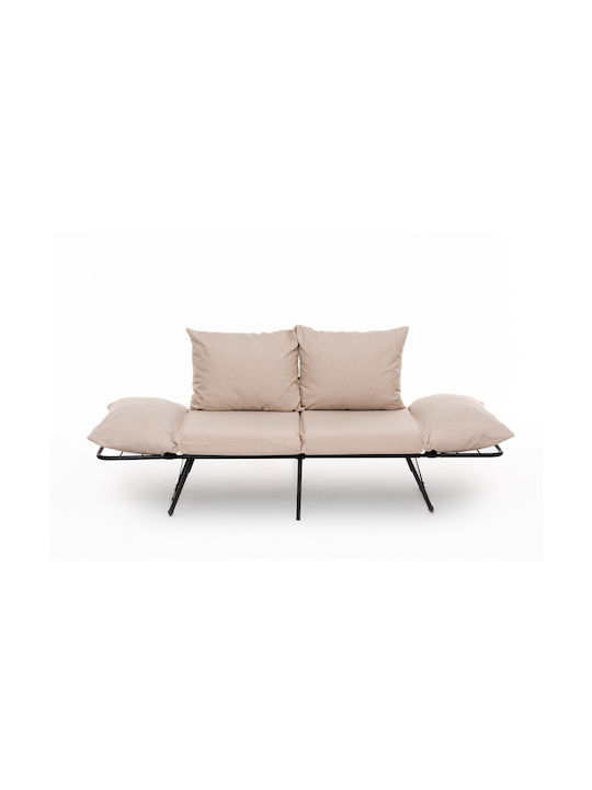 Viper Διθέσιος Καναπές Κρεβάτι Cream 150x60x78εκ.