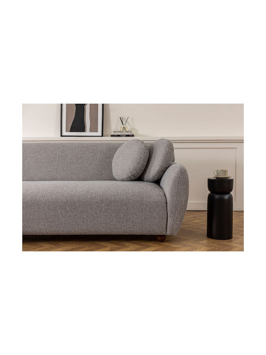 Eddy Τριθέσιος Καναπές Light Grey 223x83x86εκ.