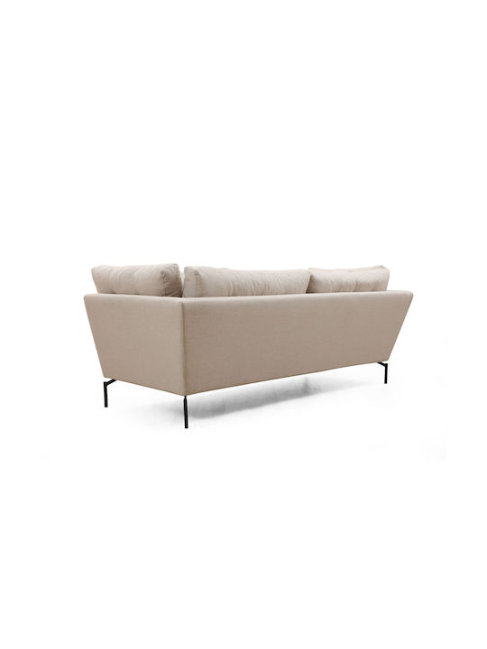 Mapa Three-Seater Couch Cream 214x90x84 cm