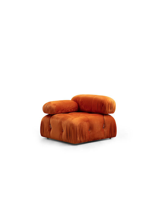Γωνιακός Καναπές με Αναστρέψιμη Γωνία Orange 288x75x75εκ.