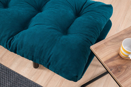 Doppelsitzer Sofa Petrol Blau 155x70x85cm