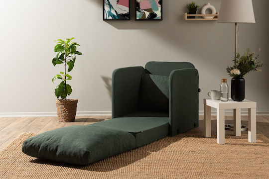 Saga Πολυθρόνα Κρεβάτι Green 68x70x66cm