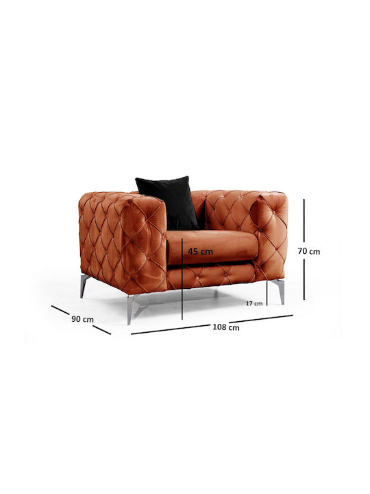 Como Sessel Orange 108x90x70cm