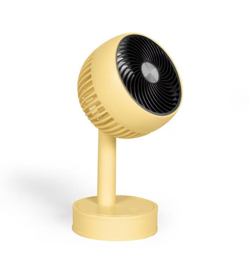Livoo Tea310j Ventilator Mini Reîncărcabil de Birou 3 Viteze Diametru 7,5cm Baterie 500 mAh Autonomie 2h Galben