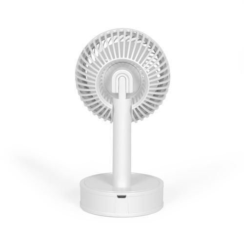 Livoo Tea310w Ventilator Mini Reîncărcabil de Birou 3 Viteze Diametru 7,5cm Baterie 500 mAh 2h Autonomie Alb