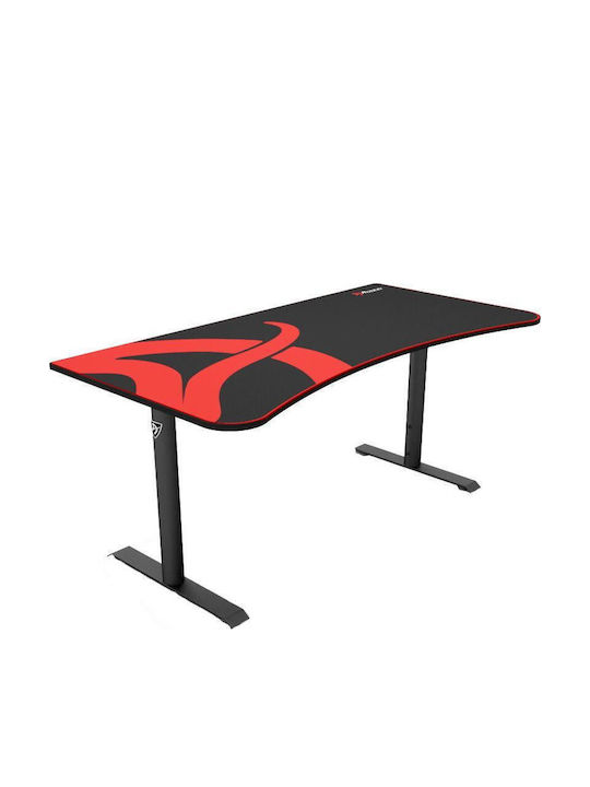 Gaming Office Arena Wooden Black with Metal Legs 160x82x70cm