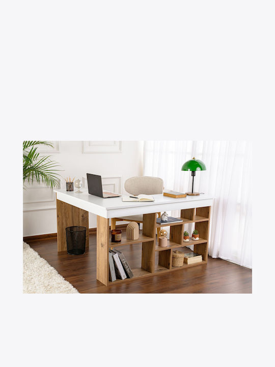 Домашно бюро Дървено White-pine 130x50x72бр