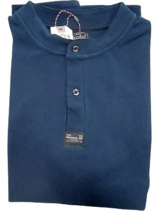 Short Sleeve Navy Blouse
