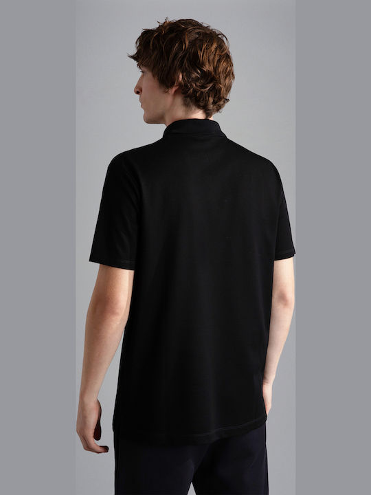 Polo Herrenbluse Kurzarm Schwarze