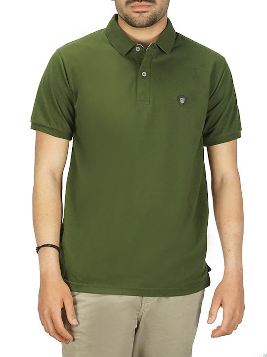 Polo Kurzarmbluse Khaki
