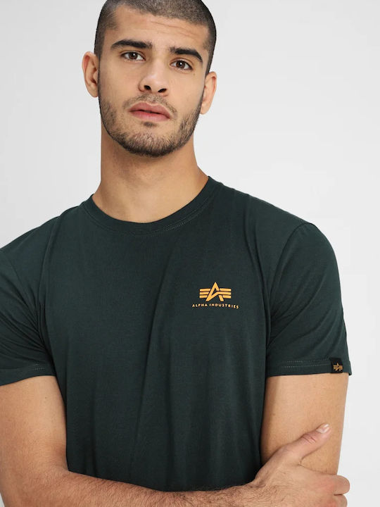 Basic T-shirt Πετρόλ