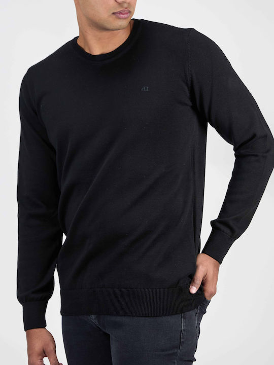 Langarm-Pullover Schwarz