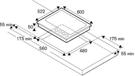Bertazzoni Εστία Υγραερίου Αυτόνομη Inox 60.2x52.2εκ. Ασημί
