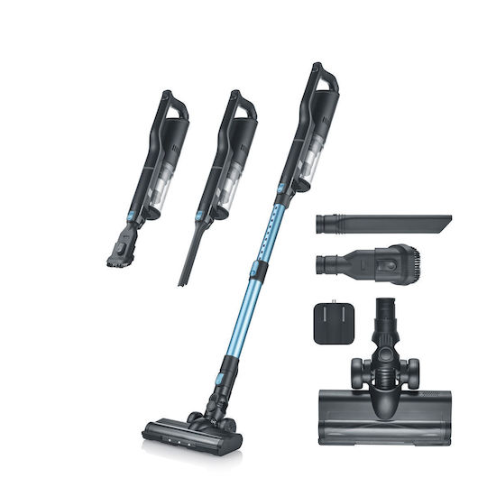 Severin S'power Επαναφορτιζόμενη Σκούπα Stick 21.6V Μαύρη