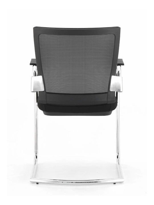 Chair Visitor in Black Color 56x60x87cm 1pcs