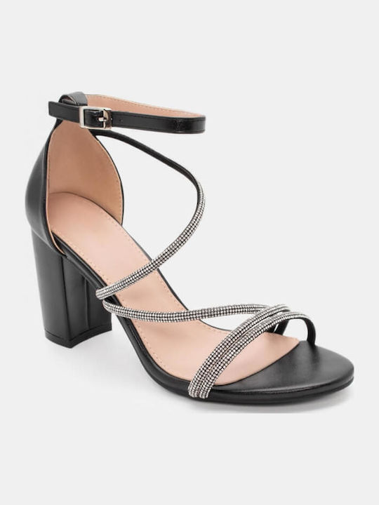 Sandals with Strass Black