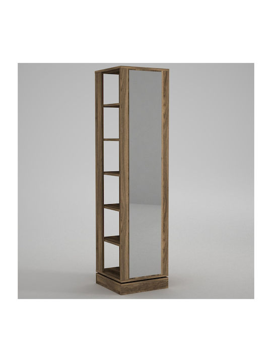 Roll Entry Furniture with Shoe Rack Walnut 44.8x44.8x180cm
