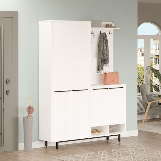 Έπιπλο Εισόδου White 147.4x35.5x195.6εκ.