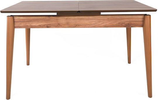 Sigma Τραπεζαρίας Επεκτεινόμενο Καρυδί 130+36x80x80εκ.