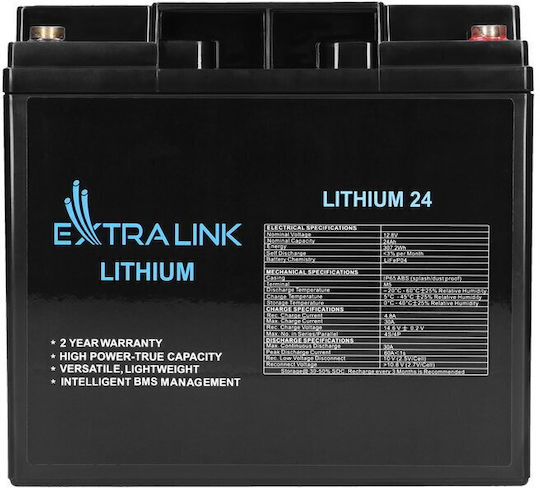 Extralink Lifepo4 Батерия 24Ah 12.8V BMS