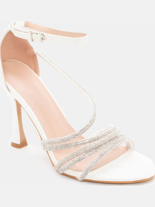 Sandals with Strass White