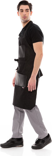 IdealPress Apron Full Body Black