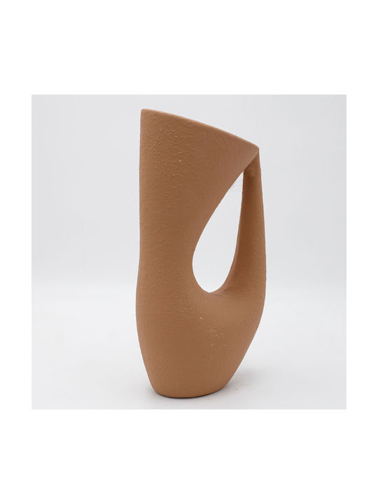 Decorative Vase Brown 16.5x9.5x32.5cm