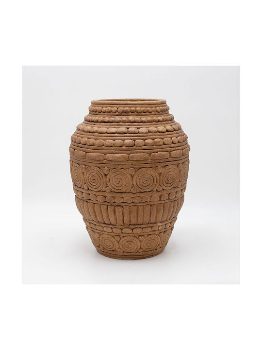 Decorative Vase Brown 22x22x28cm