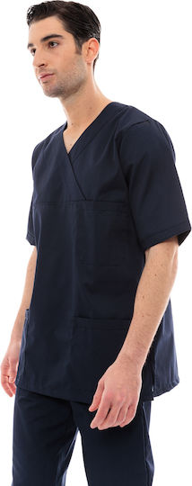 IdealPress Scrub Unisex Hose & Bluse Set Marineblau