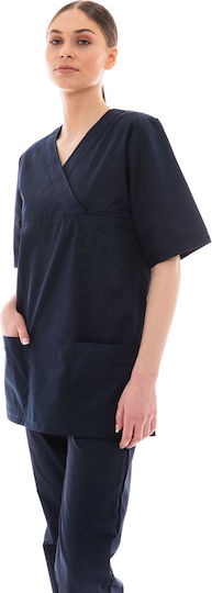 IdealPress Scrub Unisex Hose & Bluse Set Marineblau