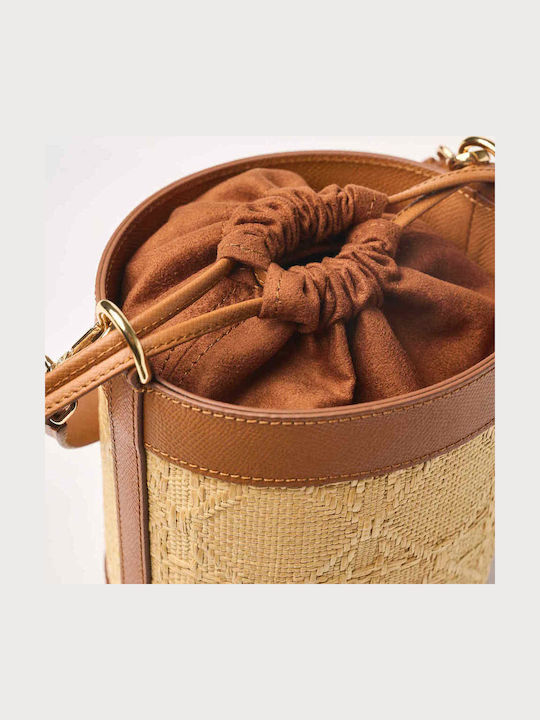 Leder Damentasche Schultertasche Tabac Braun
