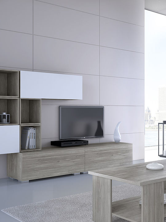Wohnzimmer TV-Einheit Smart No 2C Weiß L237xB45xH150cm