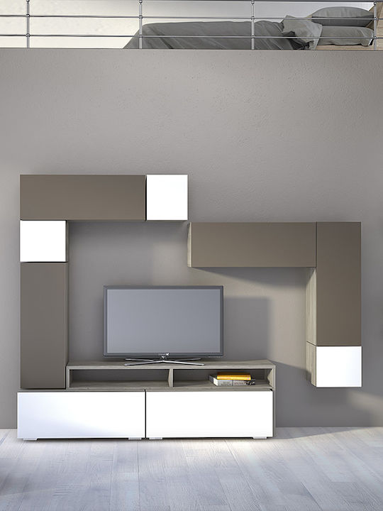 Wohnzimmer TV-Einheit Smart No 7A Weiß L272xB45xH200cm