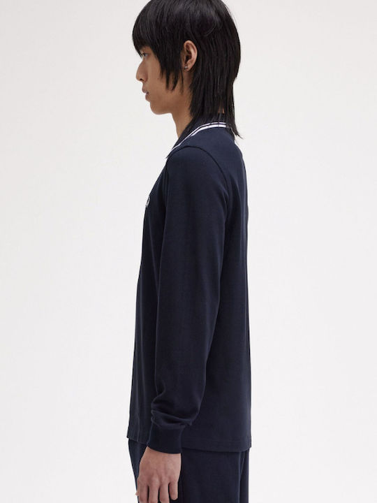 Polo Μπλούζα Μακρυμάνικη Navy/white