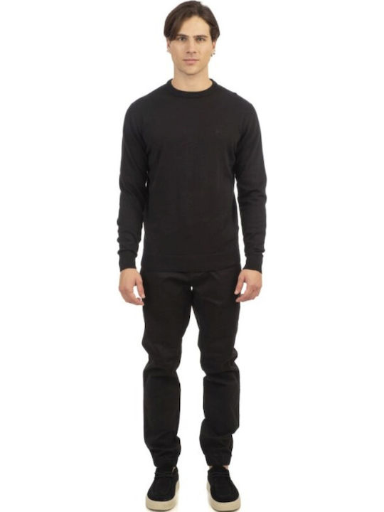 Πουλόβερ Μακρυμάνικο Pure Black, Μαύρο