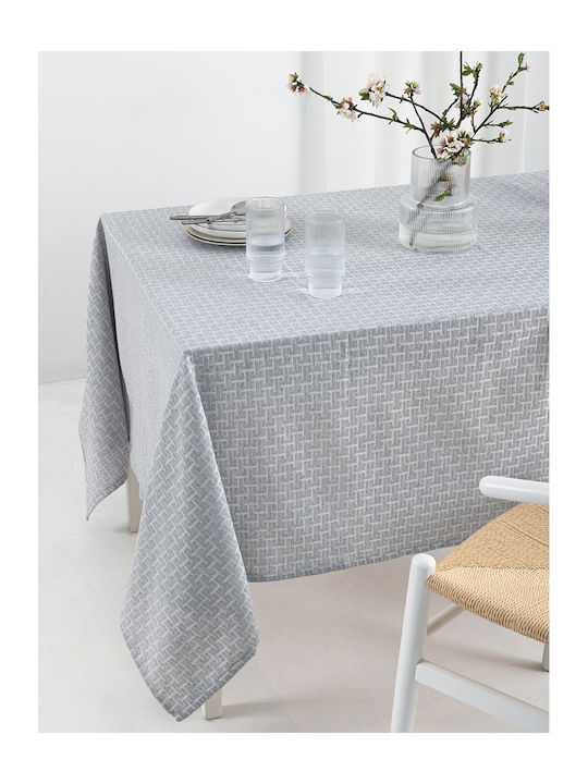 Palamaiki Τραπεζομάντηλο Αλέκιαστο Σετ Grey 175x260εκ.