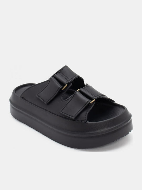 Women's Flat Sandals Flatforms in Black Color