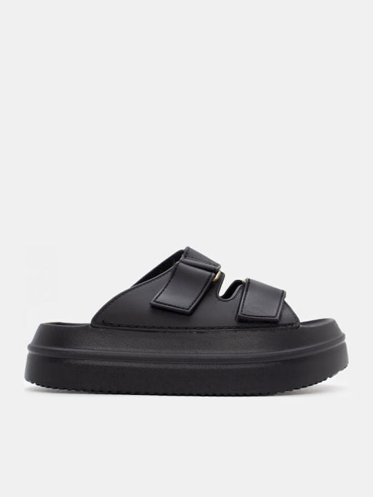 Women's Flat Sandals Flatforms in Black Color